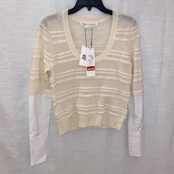Veronica Beard Sweaters - Veronica Beard Juni Sweater in Ivory